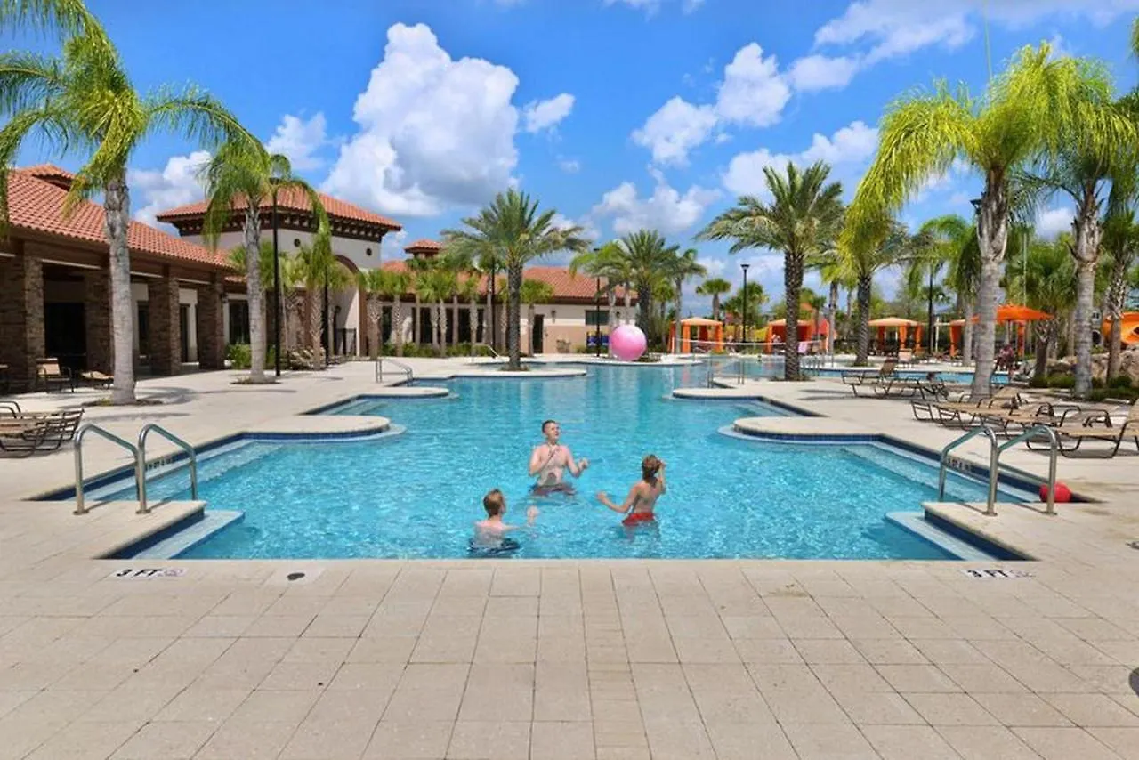 Beautiful Themed Vacation Home With Private Pool St5509 Davenport Holiday home